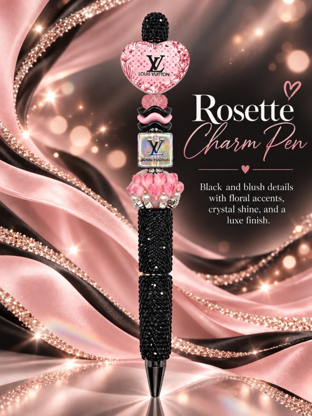 Rosette Charm Pen